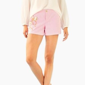 Lilly Pulitzer Pink Striped Women Shorts Cargos